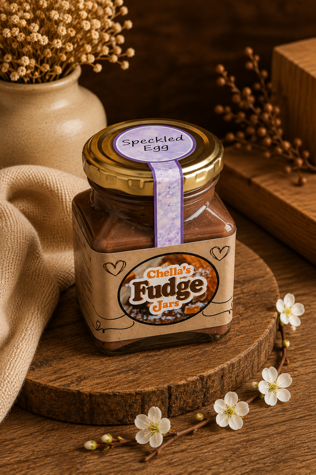 260ml Speckled Egg Toffee Fudge Jar