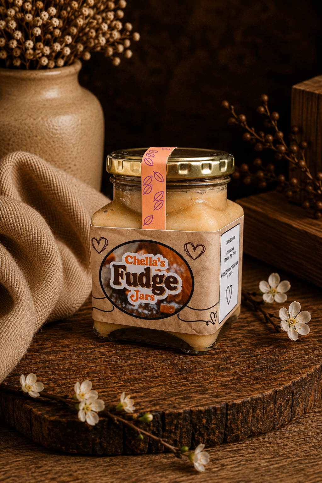 260ml Strawberry Cheesecake Toffee Fudge Jar