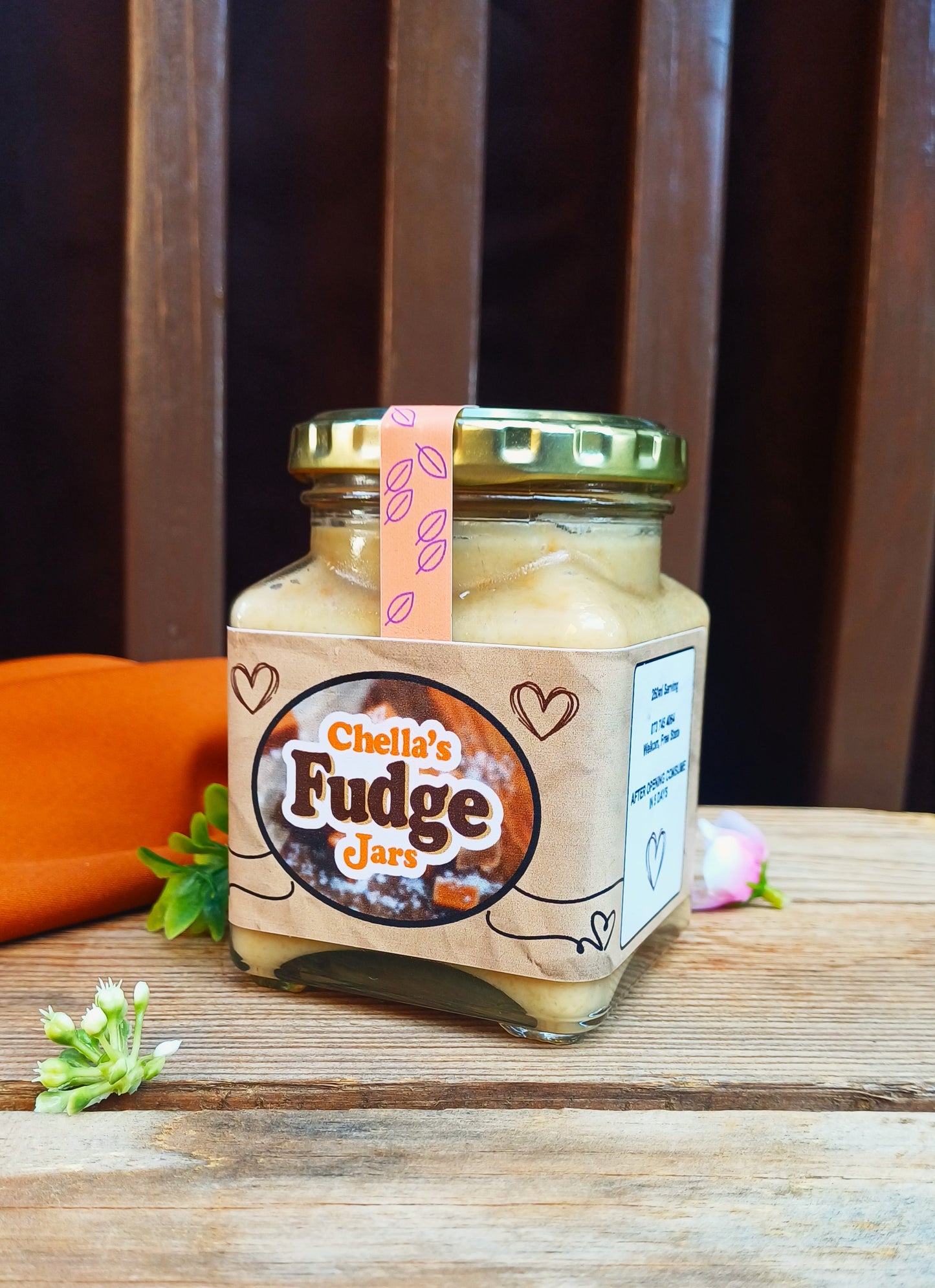 260ml Strawberry Cheesecake Toffee Fudge Jar