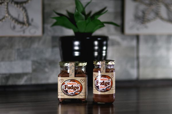 260ml Brown Chocolate Peppermint Fudge Jar