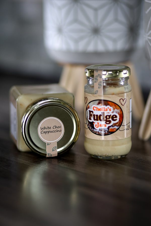 125ml White Chocolate Cappuccino Fudge Jar