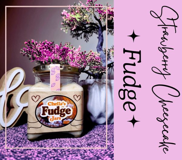 260ml Strawberry Cheesecake Toffee Fudge