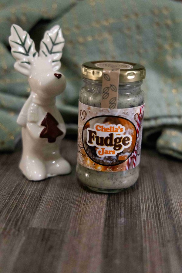 125ml White Chocolate Cookies and Cream Fudge Jar
