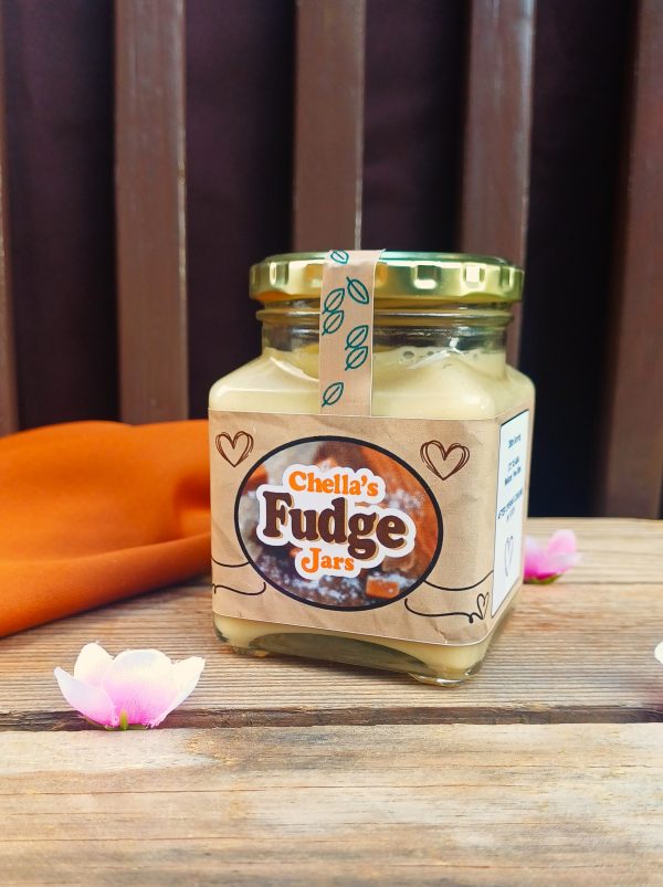 260ml White Chocolate Vanilla Fudge Jar