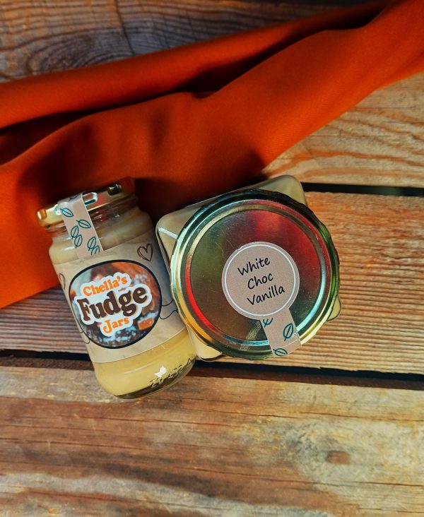 125ml White Chocolate Vanilla Fudge Jar