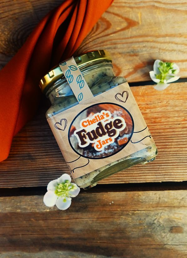 260ml White Chocolate Cookies and Cream Fudge Jar