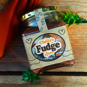 260ml Brown Chocolate Peppermint Fudge Jar