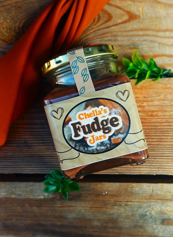 260ml Brown Chocolate Peppermint Fudge Jar