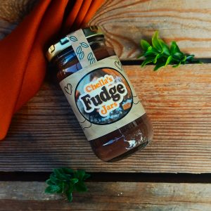 125ml Brown Chocolate Peppermint Fudge Jar